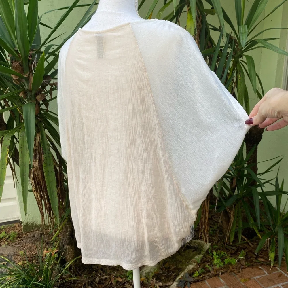 Free People Cream Blouse